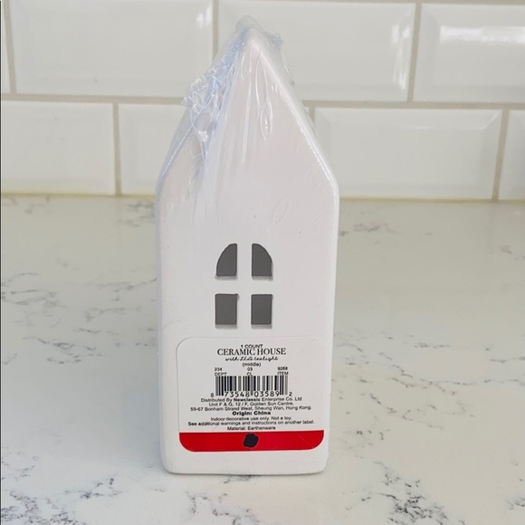 White Ceramic Tall Light Up House - Picture 10 of 15